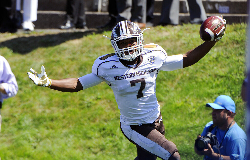 7. D'Wayne Eskridge (Sr., Western Michigan, 5-8, 190)